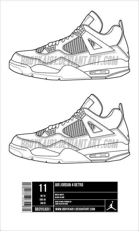 Jordan 4 Template