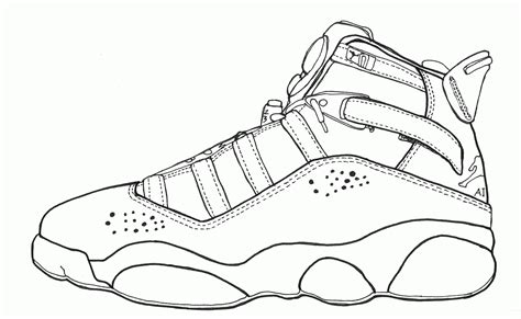 Jordan Shoe Coloring Page: A Boundless Canvas for Imagination and Joy