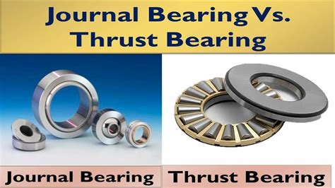 Journal Bearing vs Thrust Bearing: Delving into the World of Bearings
