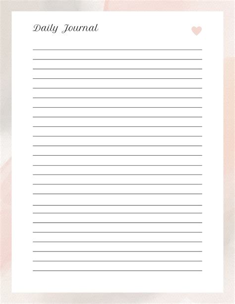 Journal Printable