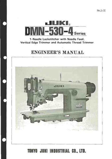 Juki Sewing Machine Engineering Manual