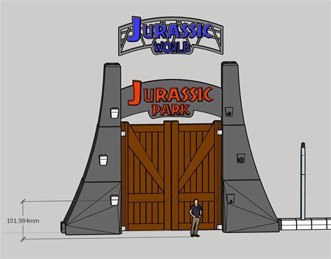 Jurassic Park Gate Template