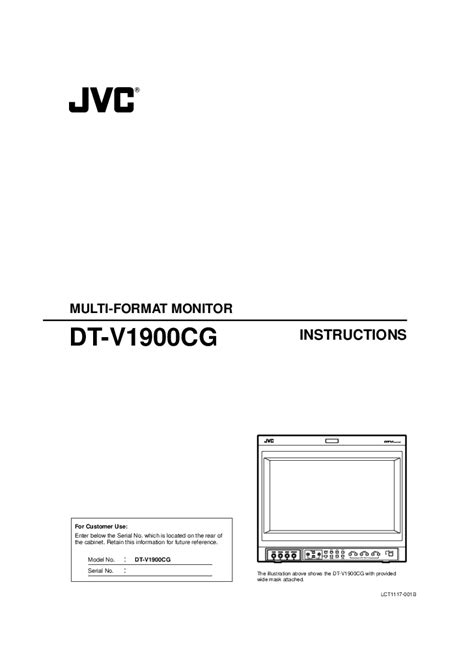 Jvc Dt V1900cg Multi Format Monitor Service Manual Download