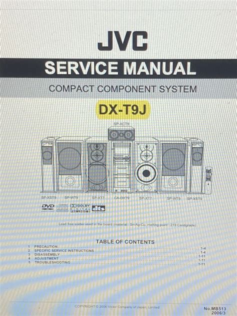 Jvc Dx E78bk Dx E79tn Compact Component System Service Manual