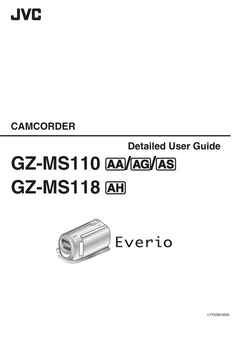 Jvc Gz Ms110 Service Manual And Repair Guide