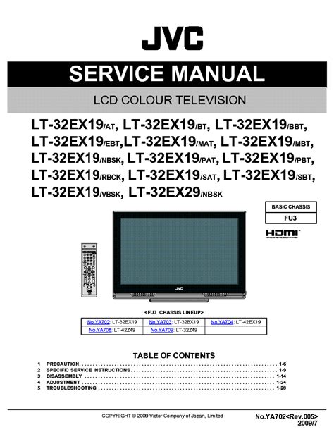 Jvc Lt 32ex29 Lcd Tv Service Manual Download