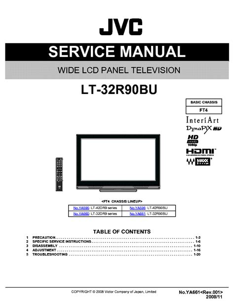 Jvc Lt 32r90bu Lcd Tv Service Manual Download