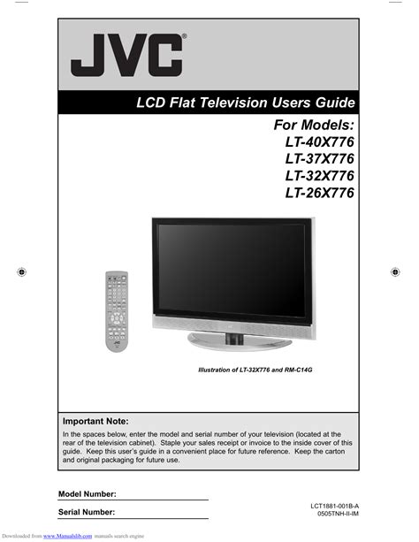 Jvc Lt 40x776 Lcd Flat Tv Service Manual Download