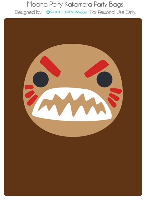 Kakamora Face Printable