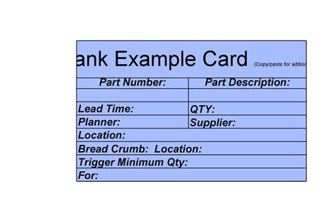 Kanban Cards Template