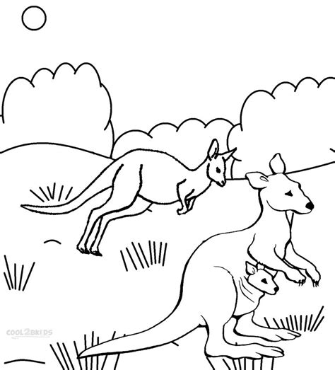 Kangaroo Coloring Sheet Printable
