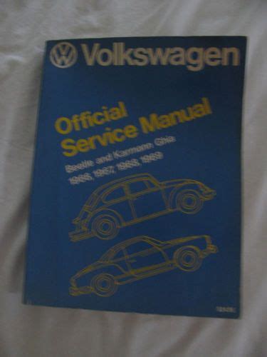 Karmann Ghia 1968 Repair Service Manual