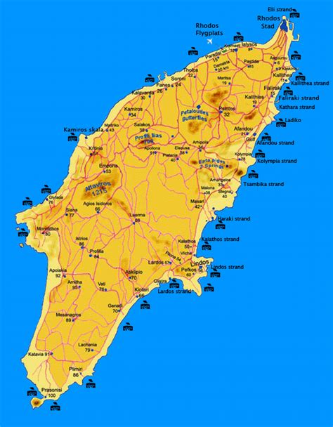 Karta över Rhodos: En guide till Greklands största ö