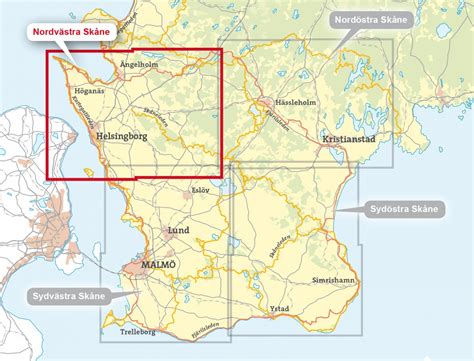 Karta nordvästra Skåne: Guide till att navigera i Skånes nordvästra hörn