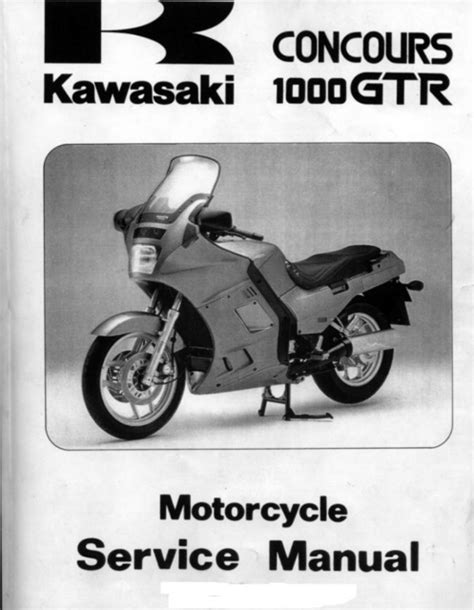 Kawasaki 1000gtr Concours Motorcycle Full Service Repair Manual 1986 2000