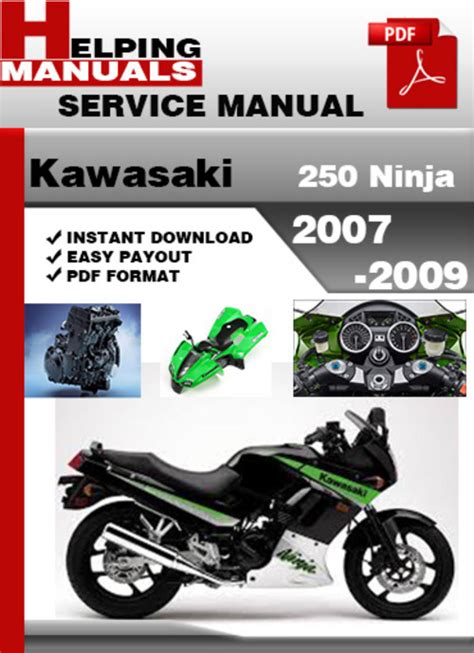 Kawasaki 250 Ninja 2007 2009 Service Repair Manual Download