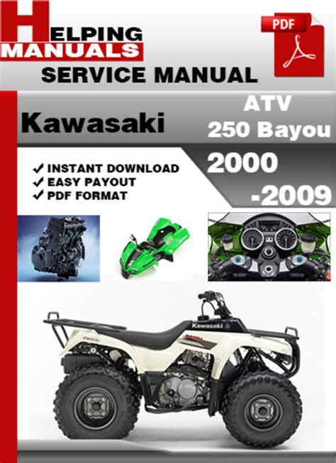 Kawasaki Atv 250 Bayou 2000 2009 Service Repair Manual Download