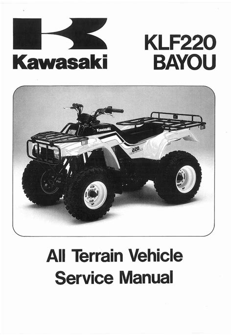 Kawasaki Bayou 400 1998 Repair Service Manual