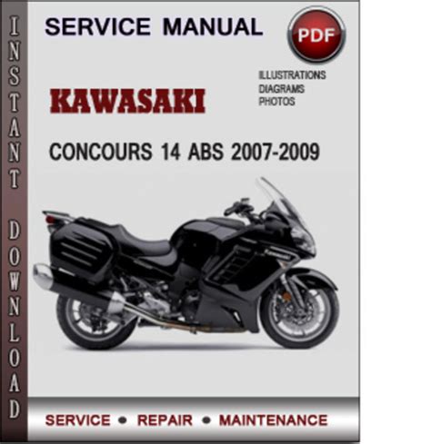 Kawasaki Concours 14 2007 2009 Factory Service Repair Manual Download Pdf