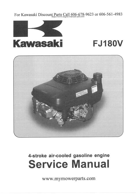 Kawasaki Fj180v 4 Stroke Air Cooled Gasoline Engine Workshop Service Repair Manual