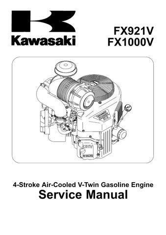 Kawasaki Fx921v Fx1000v 4 Stroke Air Cooled V Twin Gasoline Engine Service Repair Workshop Manual Download