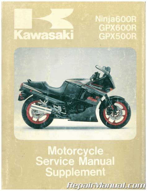 Kawasaki Gpx600r Zx600 1988 1996 Repair Service Manual Pdf