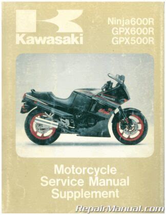 Kawasaki Gpx600r Zx600c 1988 1996 Service Repair Manual Pdf