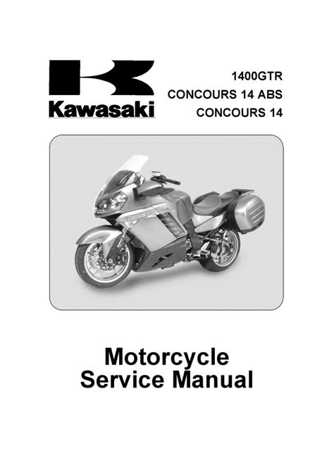 Kawasaki Gtr1400 2007 2013 Repair Service Manual Pdf