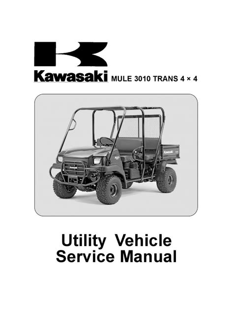 Kawasaki Kaf 620 Mule 3010 4x4 Full Service Repair Manual 2005 2006