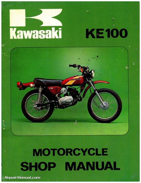 Kawasaki Ke100 G5 Repair Manual 1971 1975