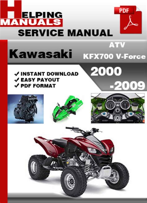 Kawasaki Kfx700 V Force Atv Full Service Repair Manual 2004 2009