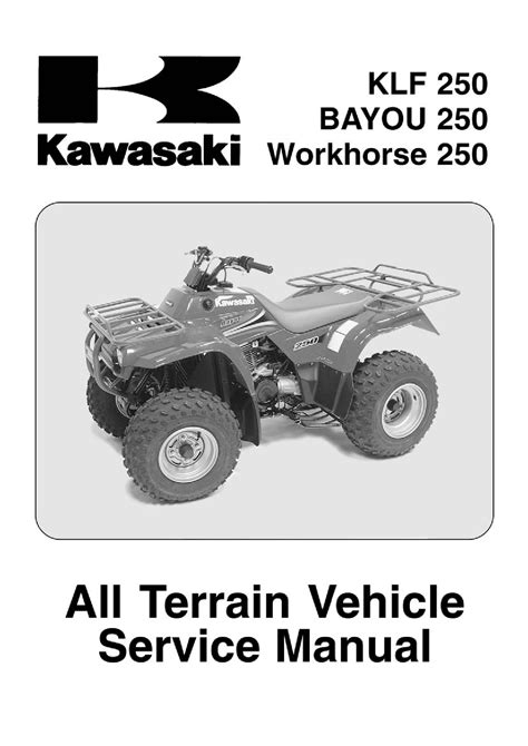 Kawasaki Klf 250 A1 3 2003 2005 Service Repair Manual