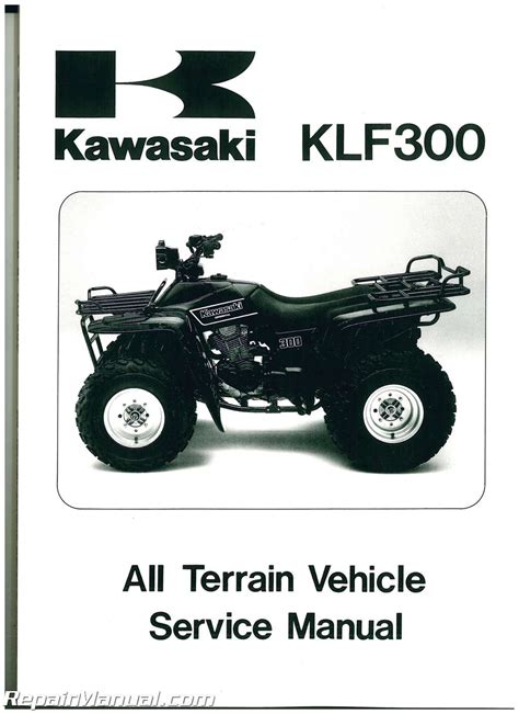 Kawasaki Klf300 Bayou 4x4 1986 Factory Service Repair Manual