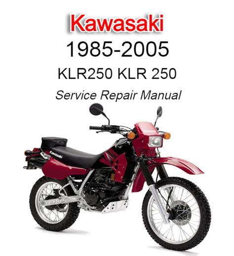 Kawasaki Klr 250 Motorcycle Service Workshop Manual Download