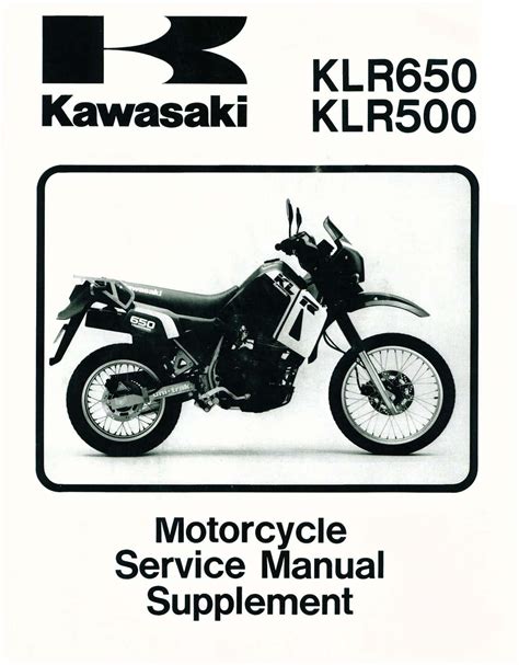 Kawasaki Klr500 Klr650 1989 Workshop Service Repair Manual