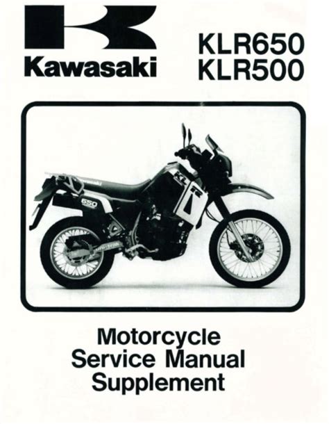 Kawasaki Klr500 Klr650 2000 Workshop Service Repair Manual