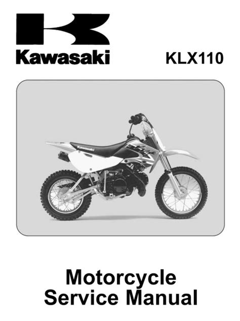 Kawasaki Klx110 Klx110 Full Service Repair Manual 2002 2013