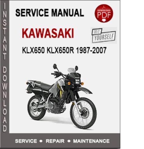 Kawasaki Klx650 1987 2007 Service Repair Manual