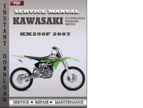 Kawasaki Kx250f 2005 Factory Service Repair Manual Download