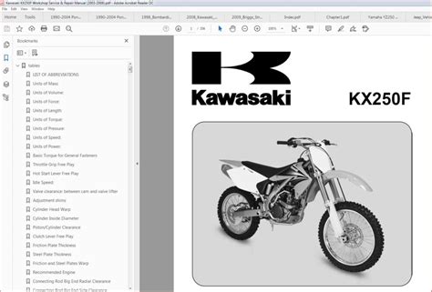 Kawasaki Kx250f 2006 Workshop Service Manual Pdf