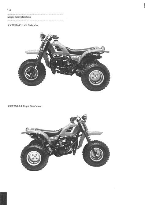 Kawasaki Kxt 250 Tecate Service Manual 1986