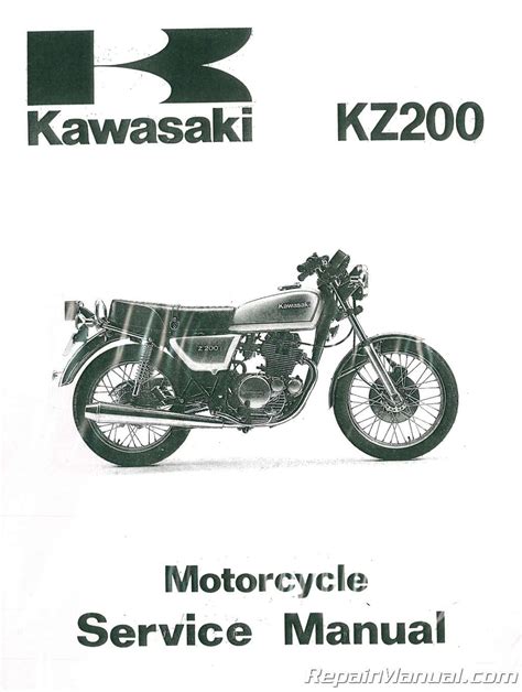 Kawasaki Kz200 Full Service Repair Manual 1978 1984