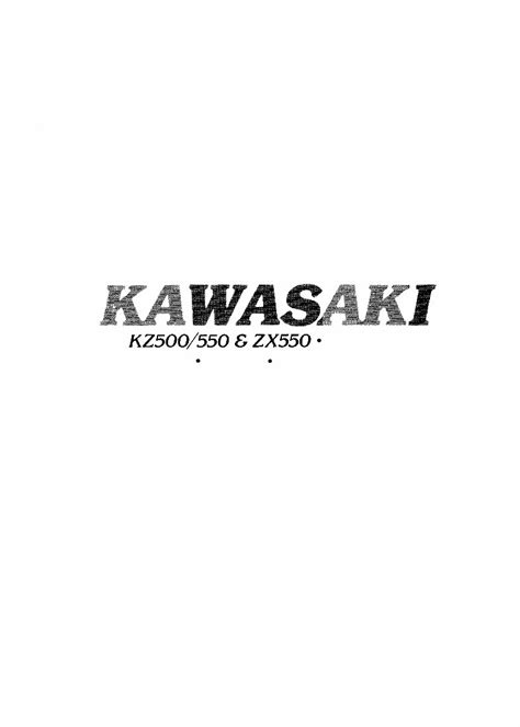 Kawasaki Kz500 550 Gpz Zx550 1979 1985 Complete Service Manual Repair Guide Download