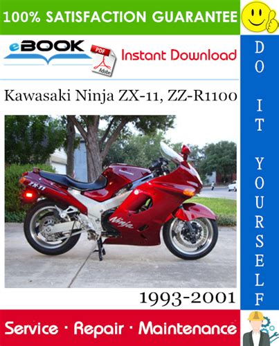 Kawasaki Ninja Zx 11 Zz R1100 1993 2001 Service Manual