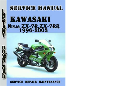 Kawasaki Ninja Zx 7r Service Manual 1996 2003 Download