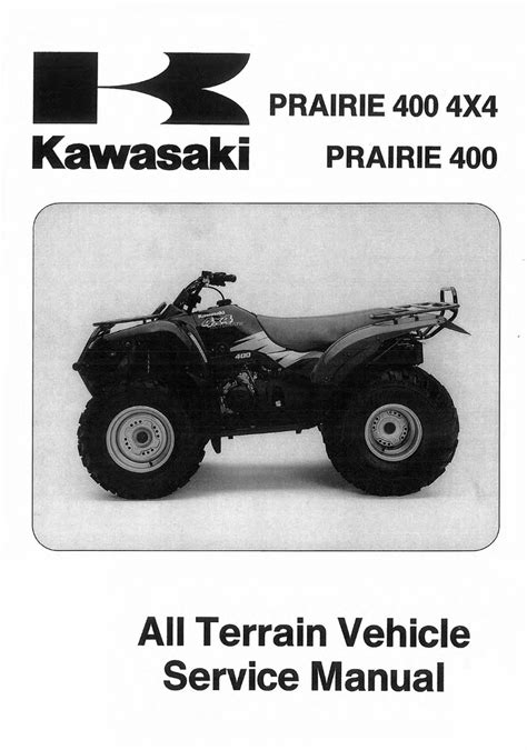 Kawasaki Prairie 400 4x4 Service Repair Manual 1997 2002