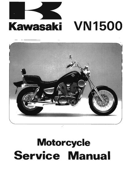 Kawasaki Vn1500 Vn 1500 1987 1999 Service Manual Repair Guide Download