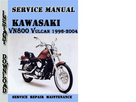 Kawasaki Vn800 Vulcan 800 Service Manual 1996 2004