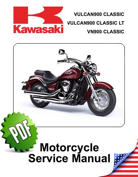 Kawasaki Vulcan Vn900 Classic Lt Motorcycle Service Repair Manual 2006 Onwards