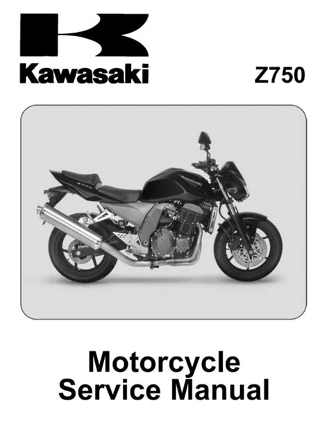 Kawasaki Z750 2004 2006 Repair Service Manual Pdf